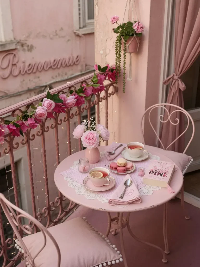 Pink Balcony Decor Ideas
