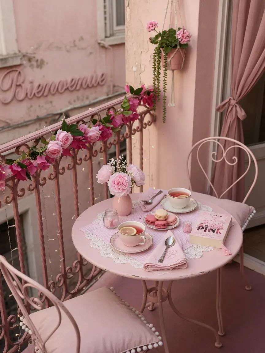 Pink Balcony Decor Ideas