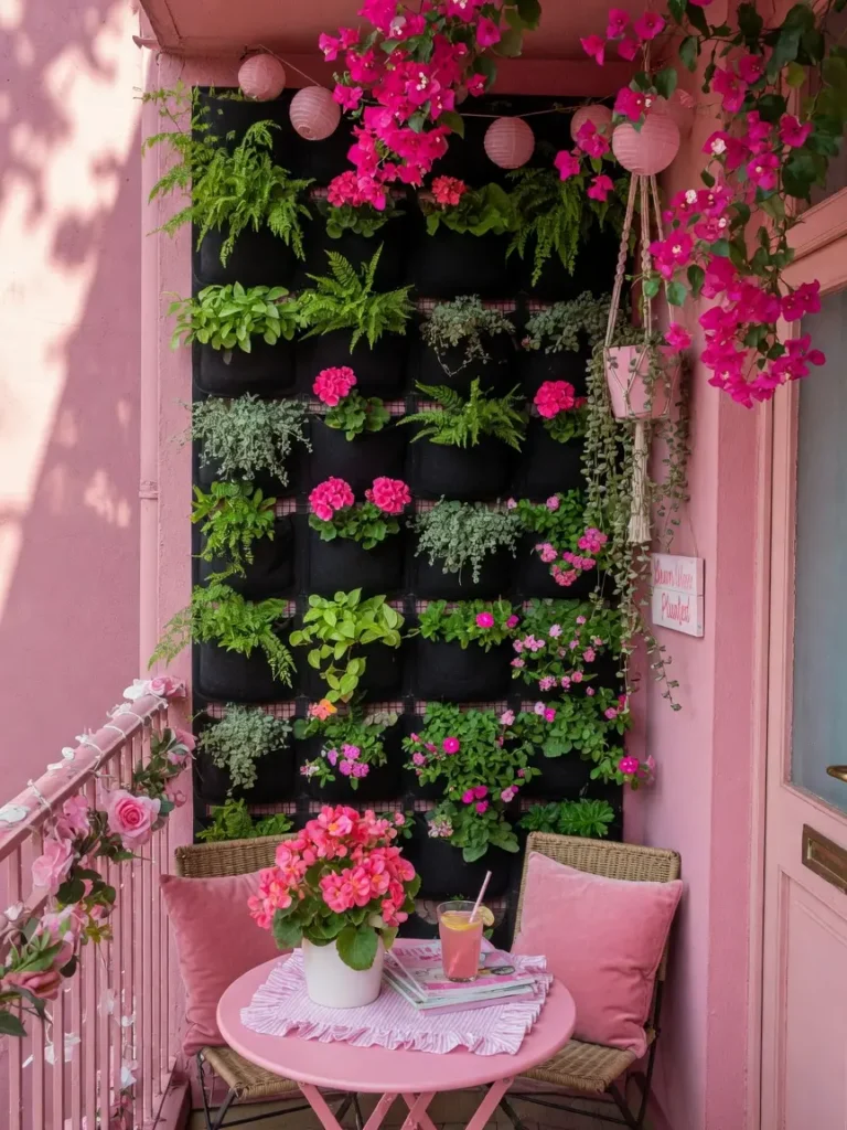 Pink Balcony Decor Ideas