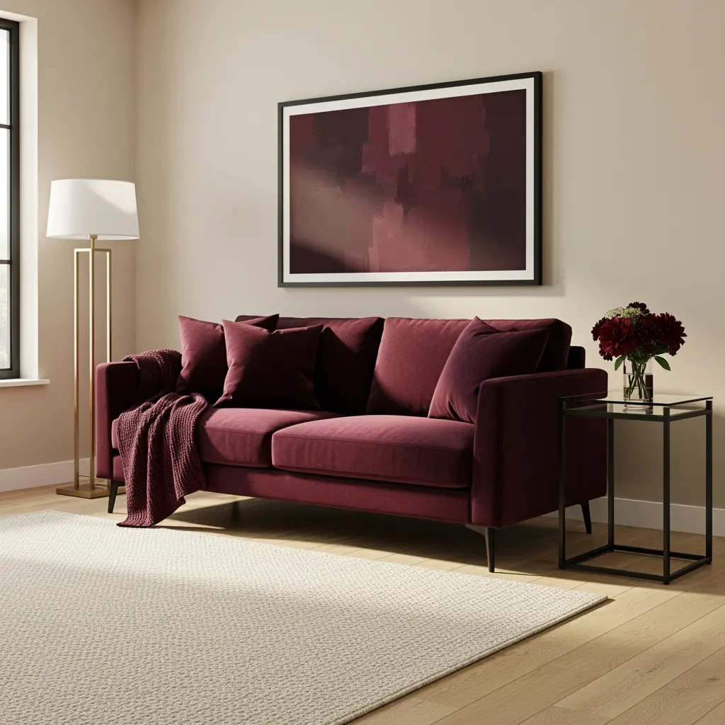 Burgundy and Wine Tone Home Decor