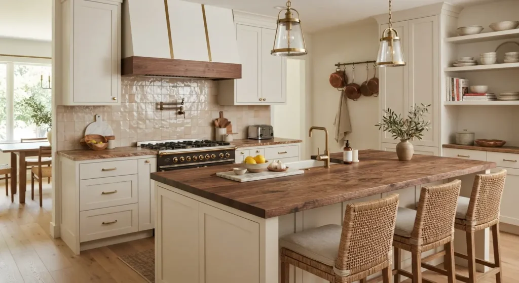 Warm White Kitchen Design