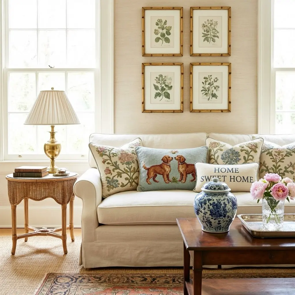 Grandmillennial Living Room Decor