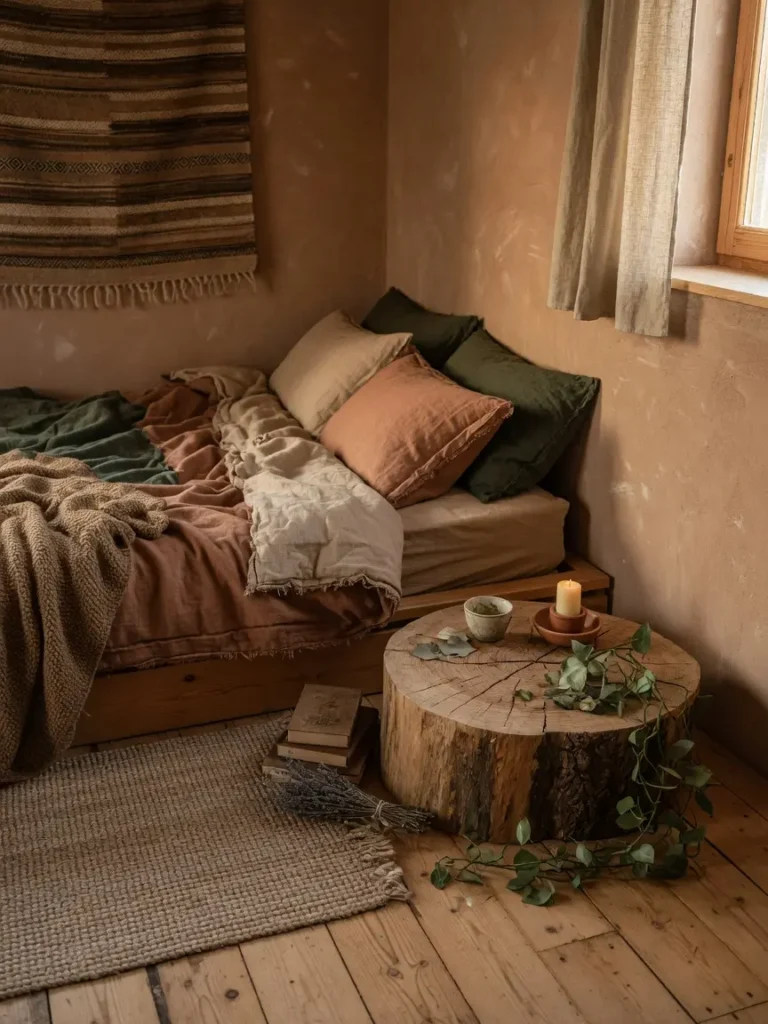 Cozy Earthy Bedroom