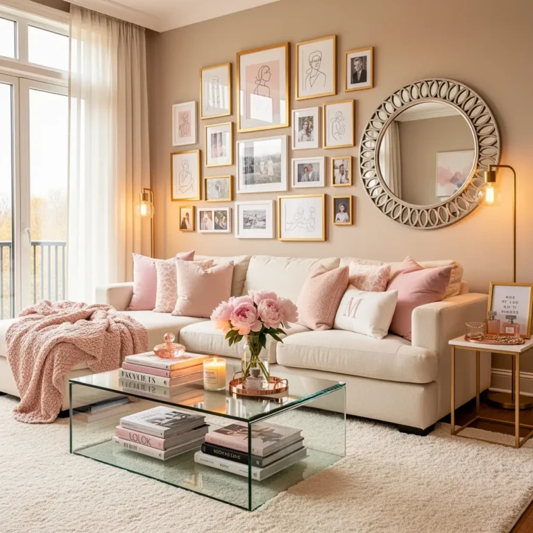 Elegant Girly Living Room