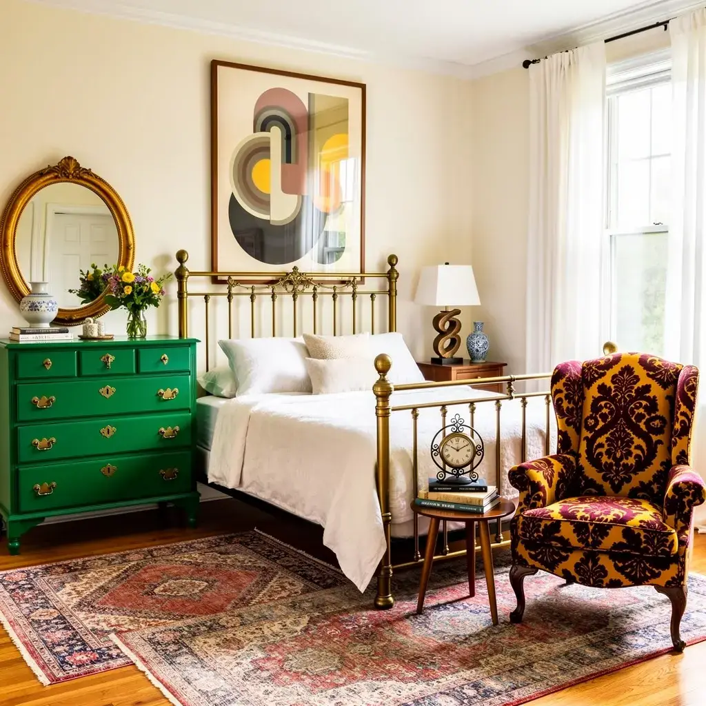 Add Statement Pieces to Make Your Vintage Bedroom Stand Out