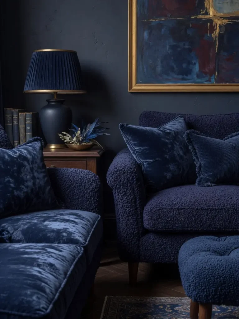 Moody Navy Home Decor