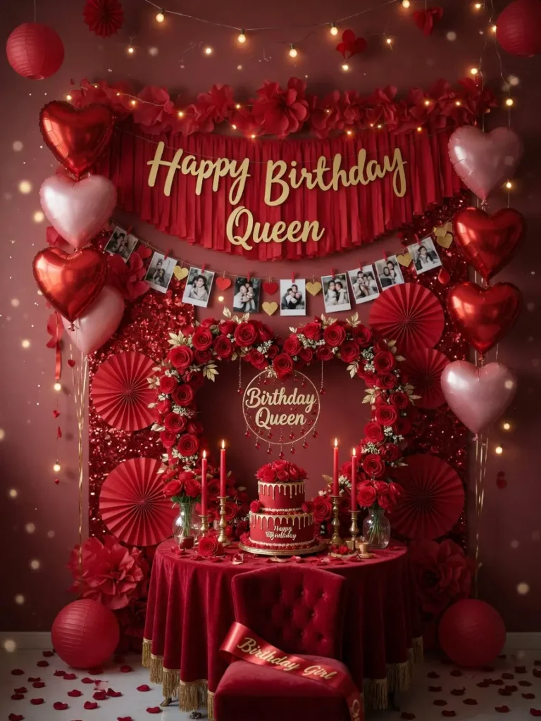 Red Birthday Decor