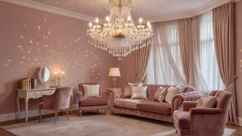 Elegant Girly Living Room