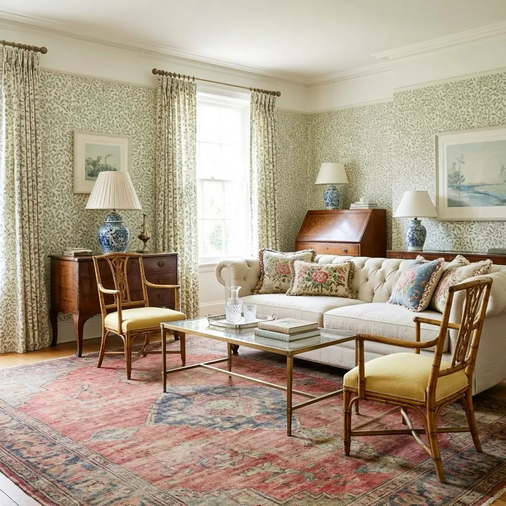 Grandmillennial Living Room Decor