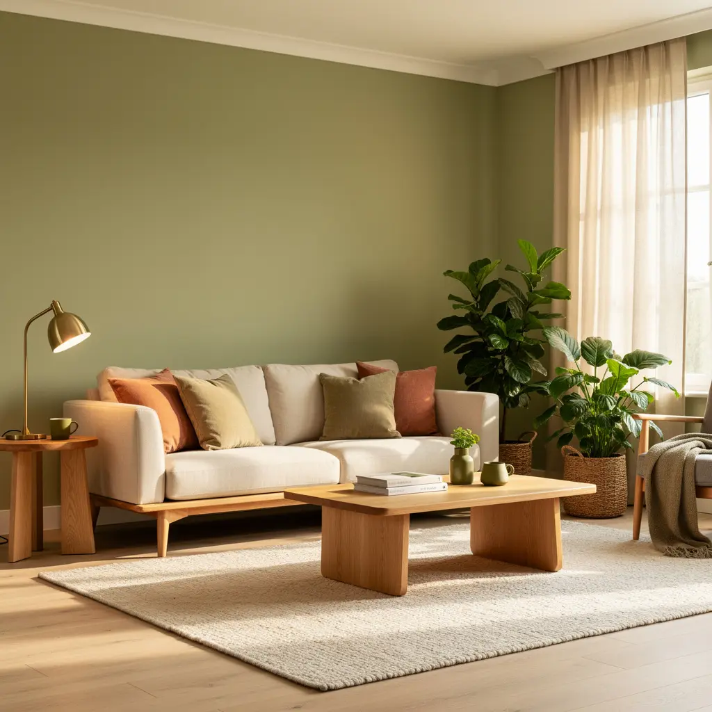 Matcha Green Living Room