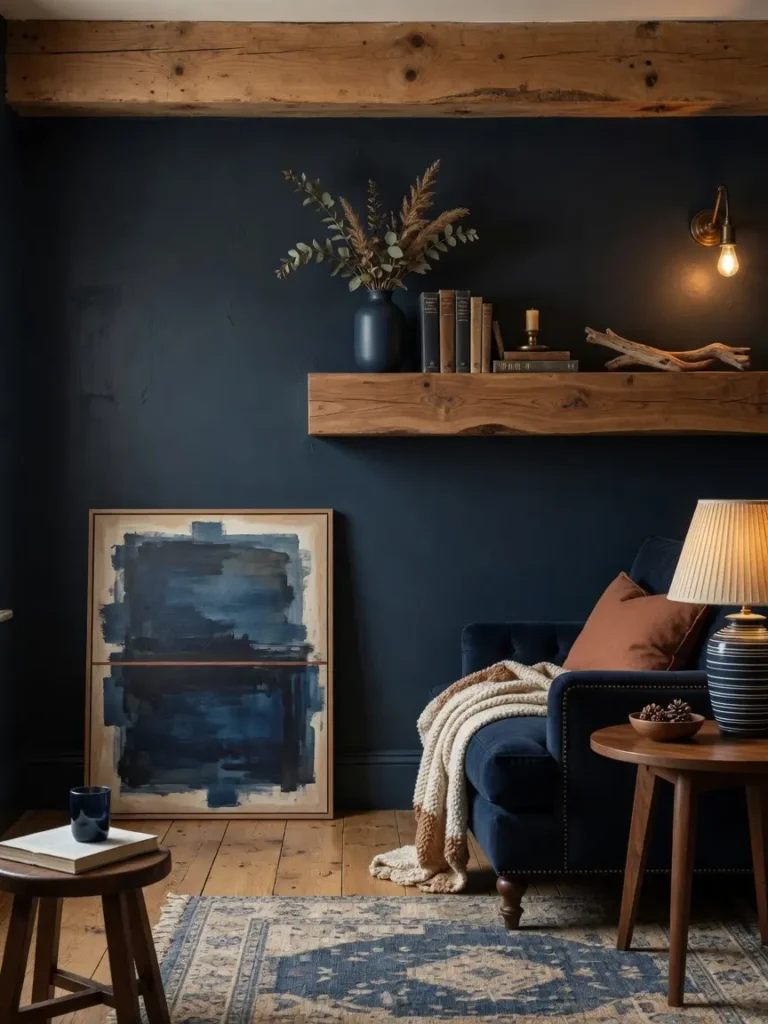Moody Navy Home Decor