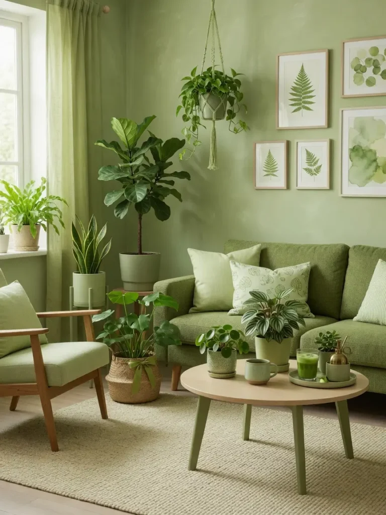 Matcha Green Living Room