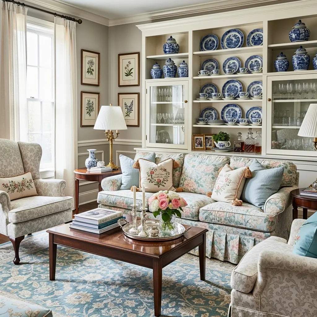 Grandmillennial Living Room Decor