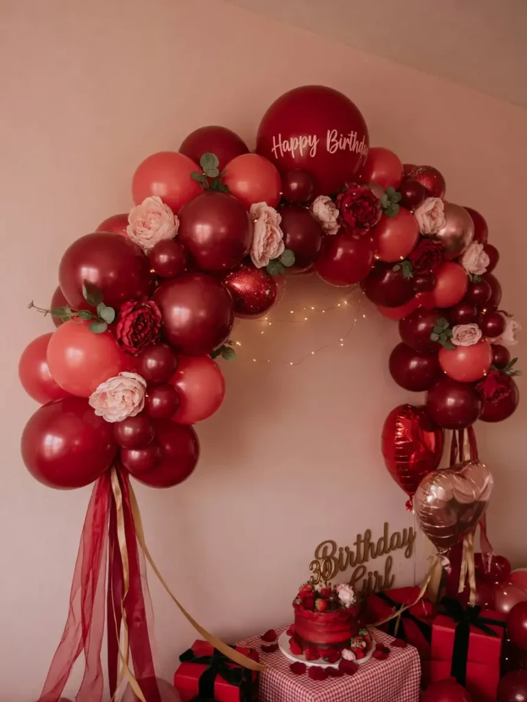 Red Birthday Decor