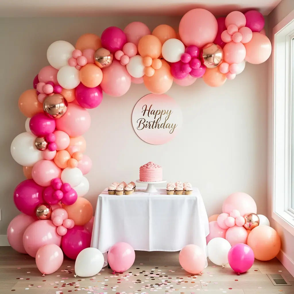 Pink Birthday Party Decoration