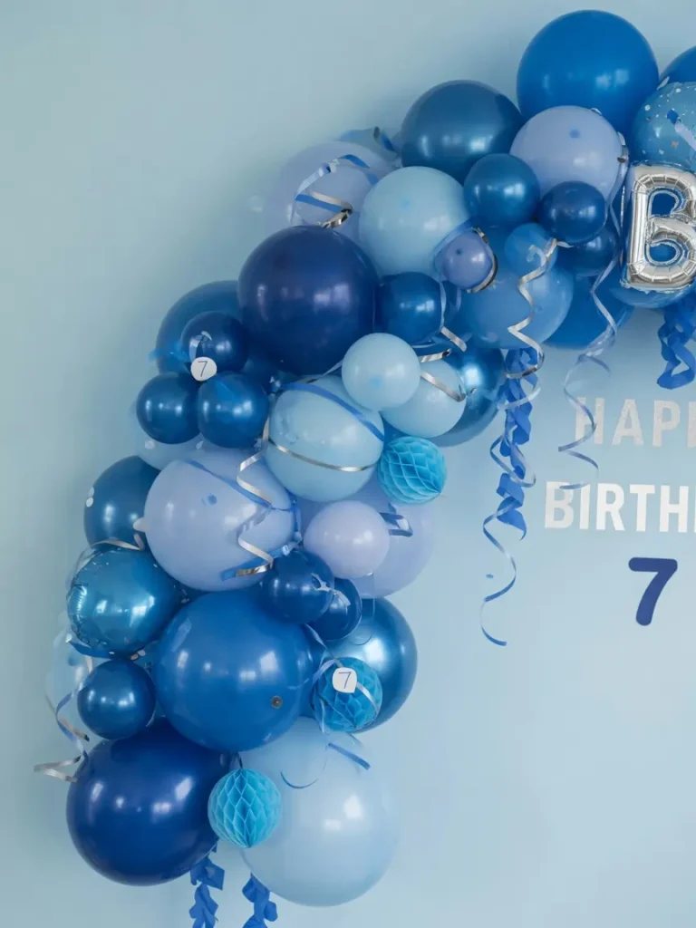 Blue Birthday Decoration