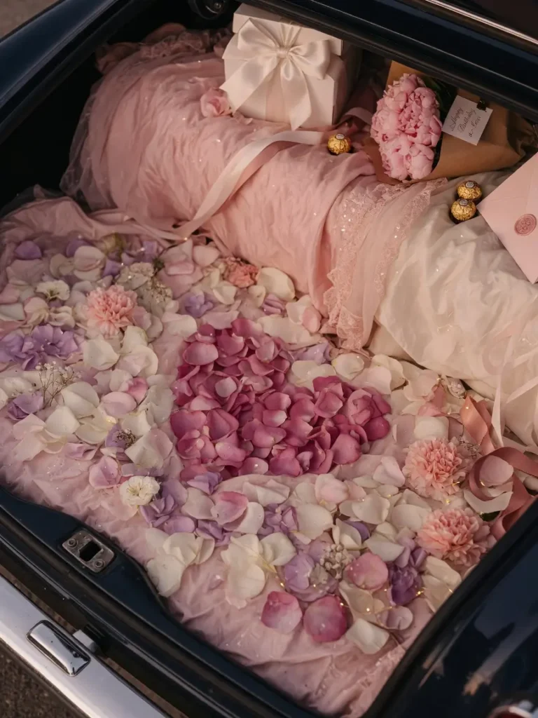Romantic Car Trunk Birthday Surprise