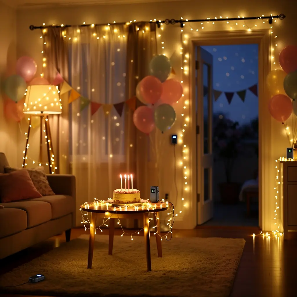 Dreamy Indoor Birthday Decoration