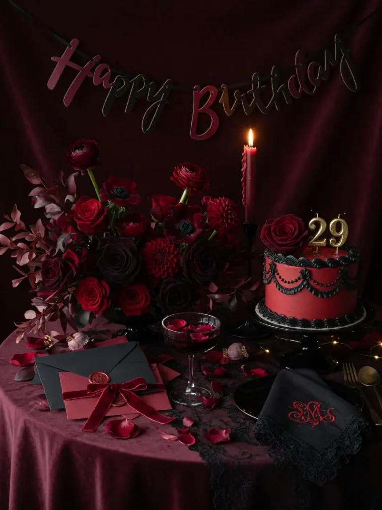 Red Birthday Decor