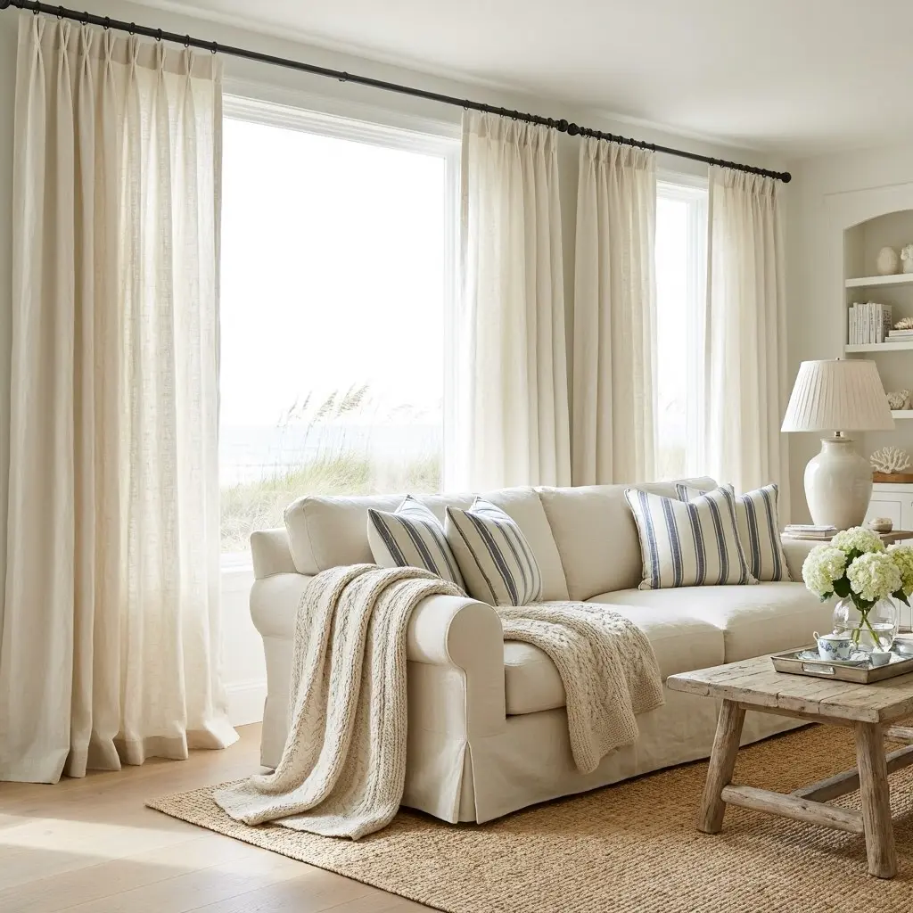 Coastal Grandmother Living Room Decor