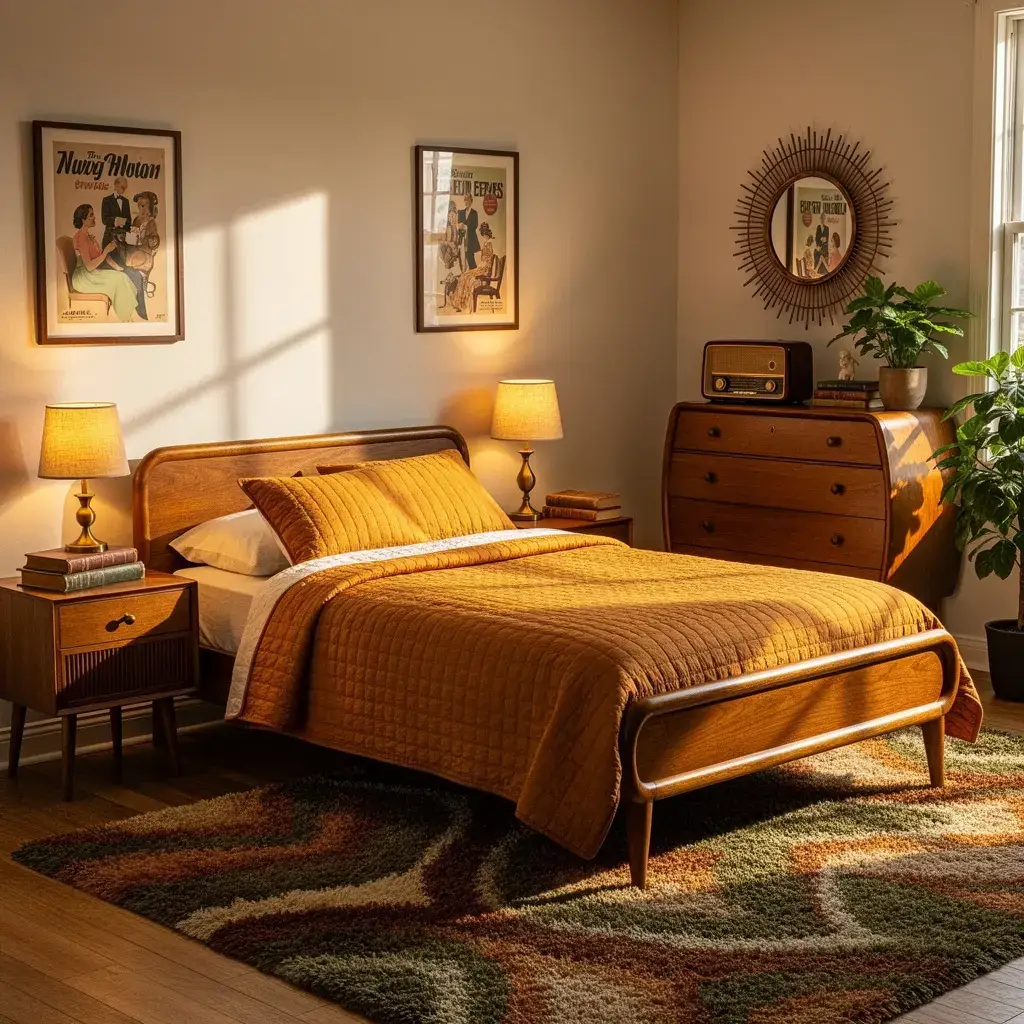 Choose Vintage Furniture Pieces for a Cozy Retro Bedroom Look