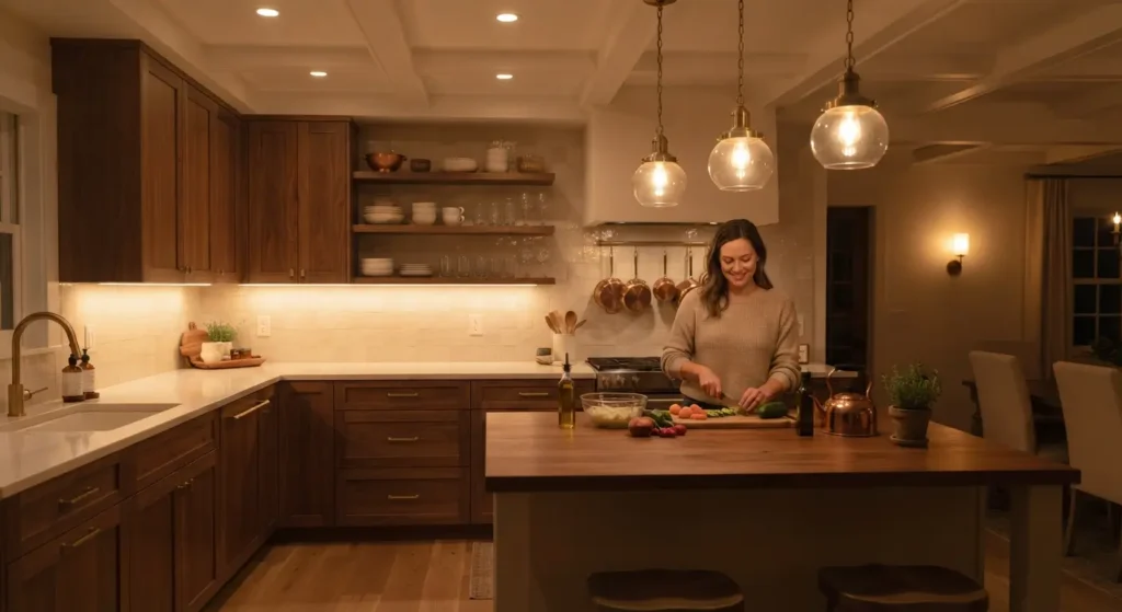 Warm White Kitchen Design