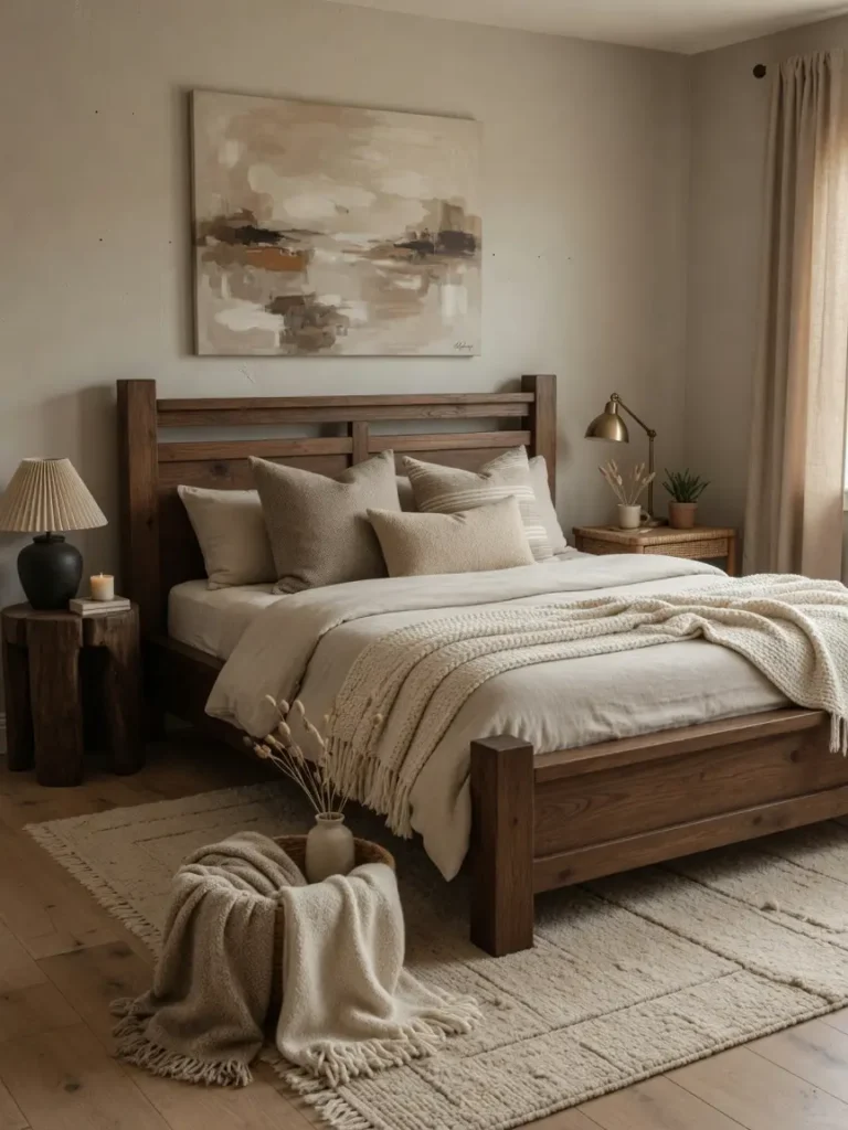 Neutral Cozy Bedroom 