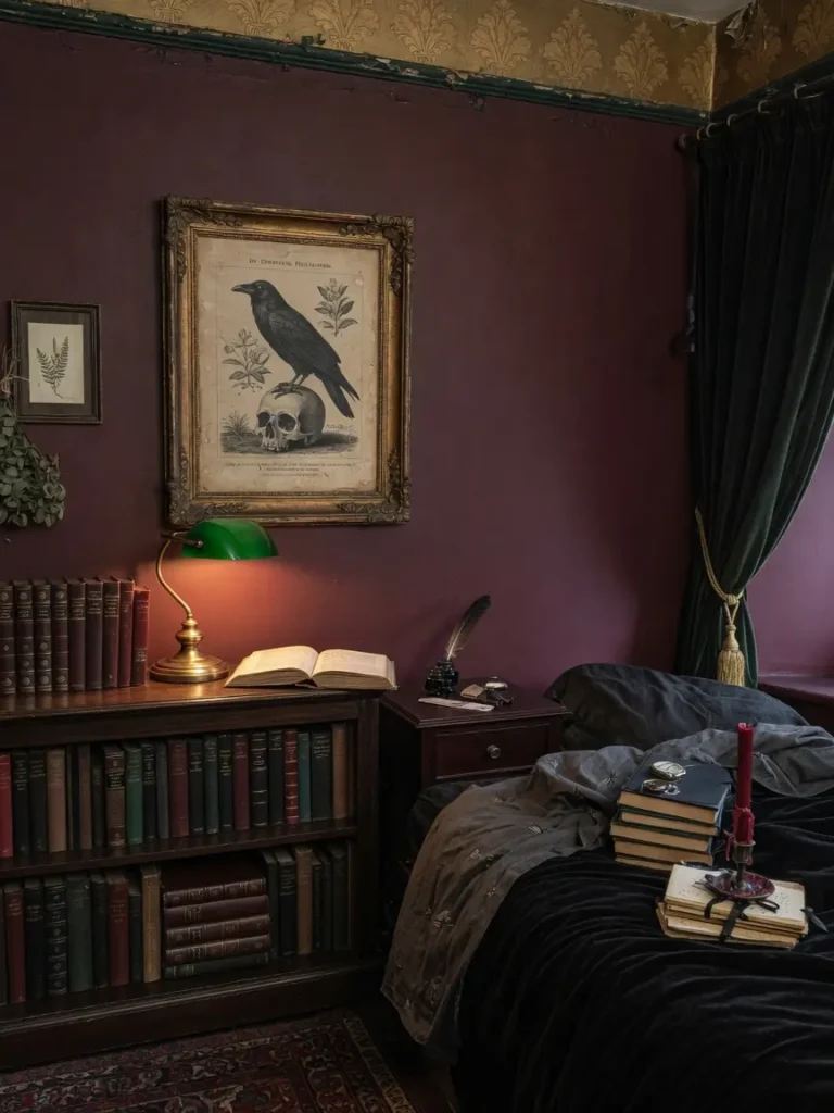 Dark Academia Bedroom
