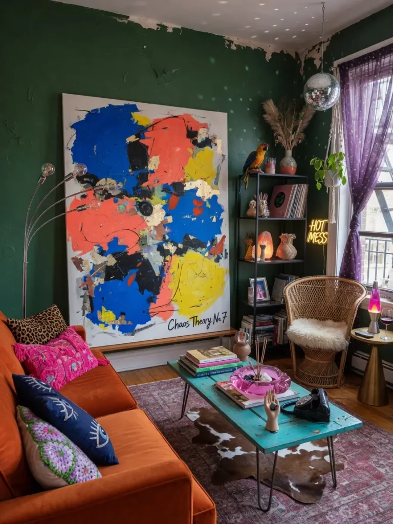 Trending Eclectic Apartment Living Room