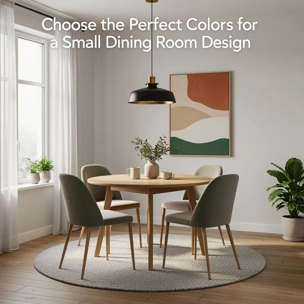 Choose the Perfect Colors for a Small Dining Room Design