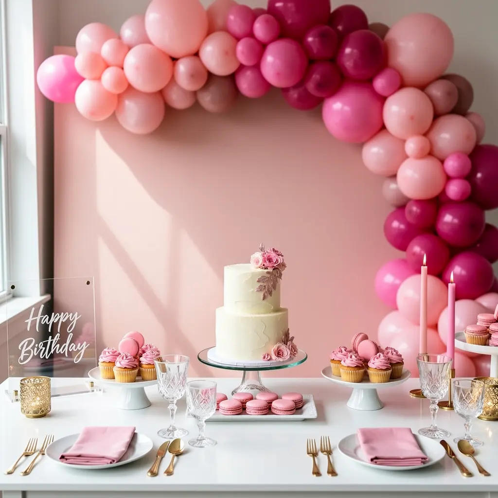Choose the Perfect Pink Color Palette for a Stylish Birthday Setup