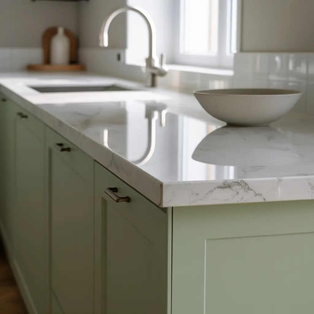 Sage Green Kitchen Cabinet