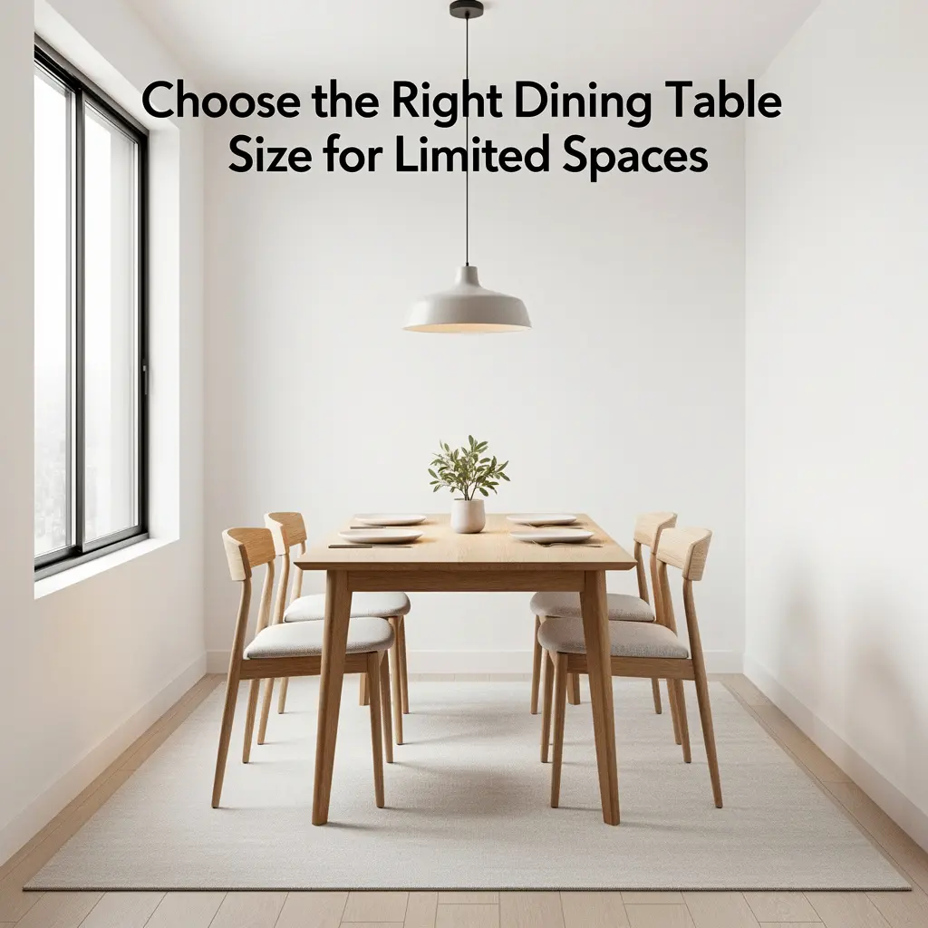 Choose the Right Dining Table Size for Limited Spaces