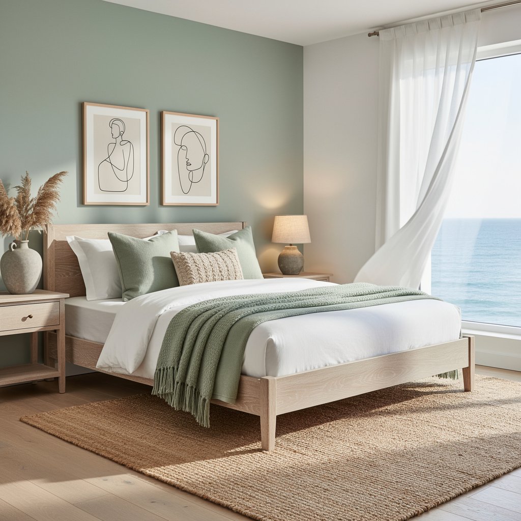 Coastal Sage Green Bedroom Palette