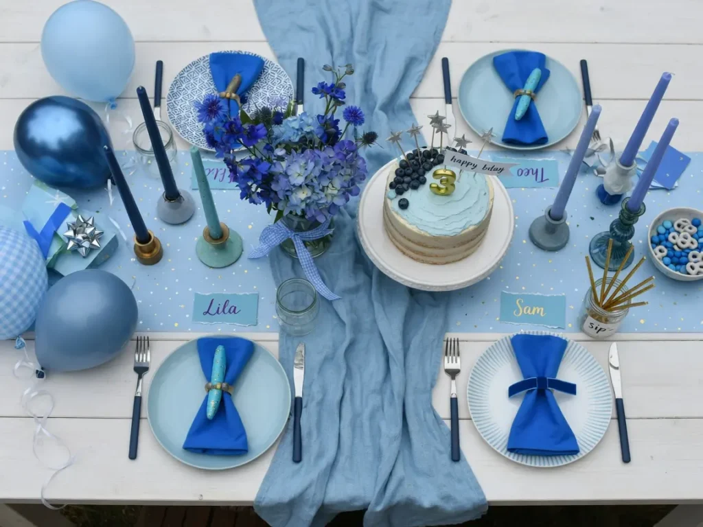 Blue Birthday Decoration
