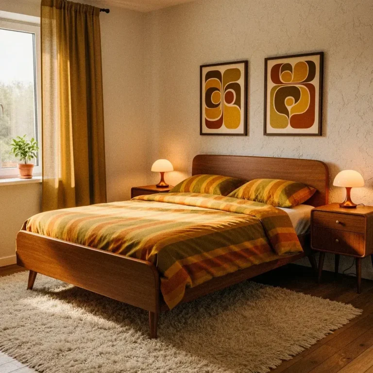 Create a Warm Atmosphere With Classic Retro Bedroom Colors