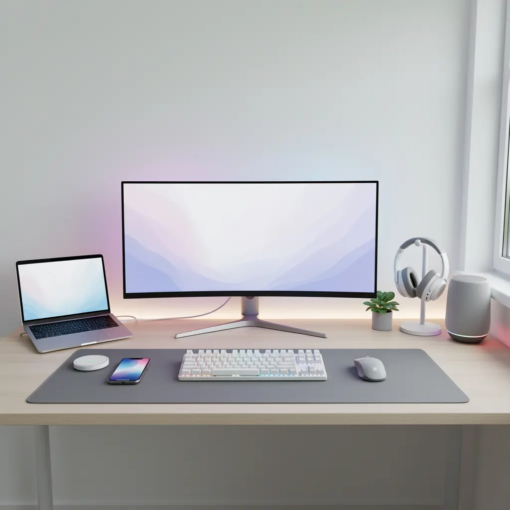Design an Aesthetic Desk Setup With Modern Tech Accessories