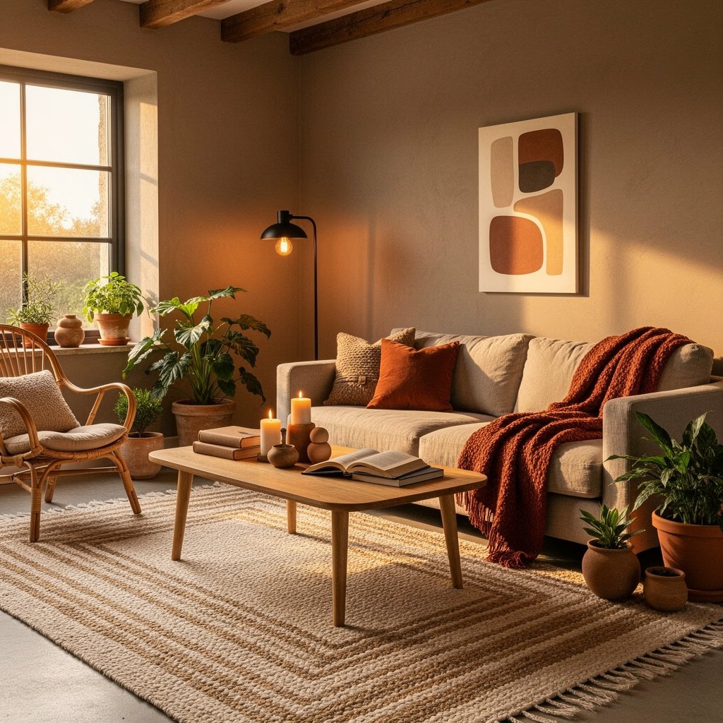 Earthy Warm Home Interior