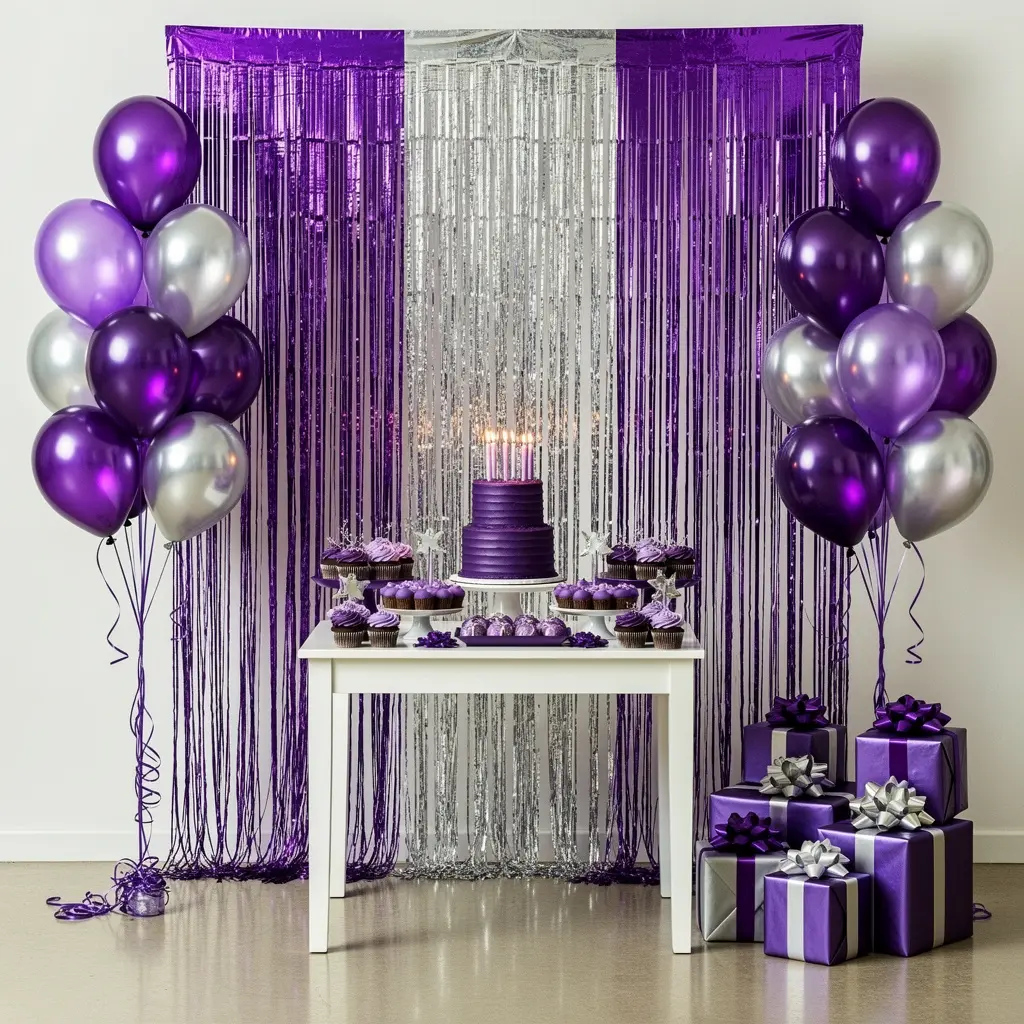 Purple Birthday Setup