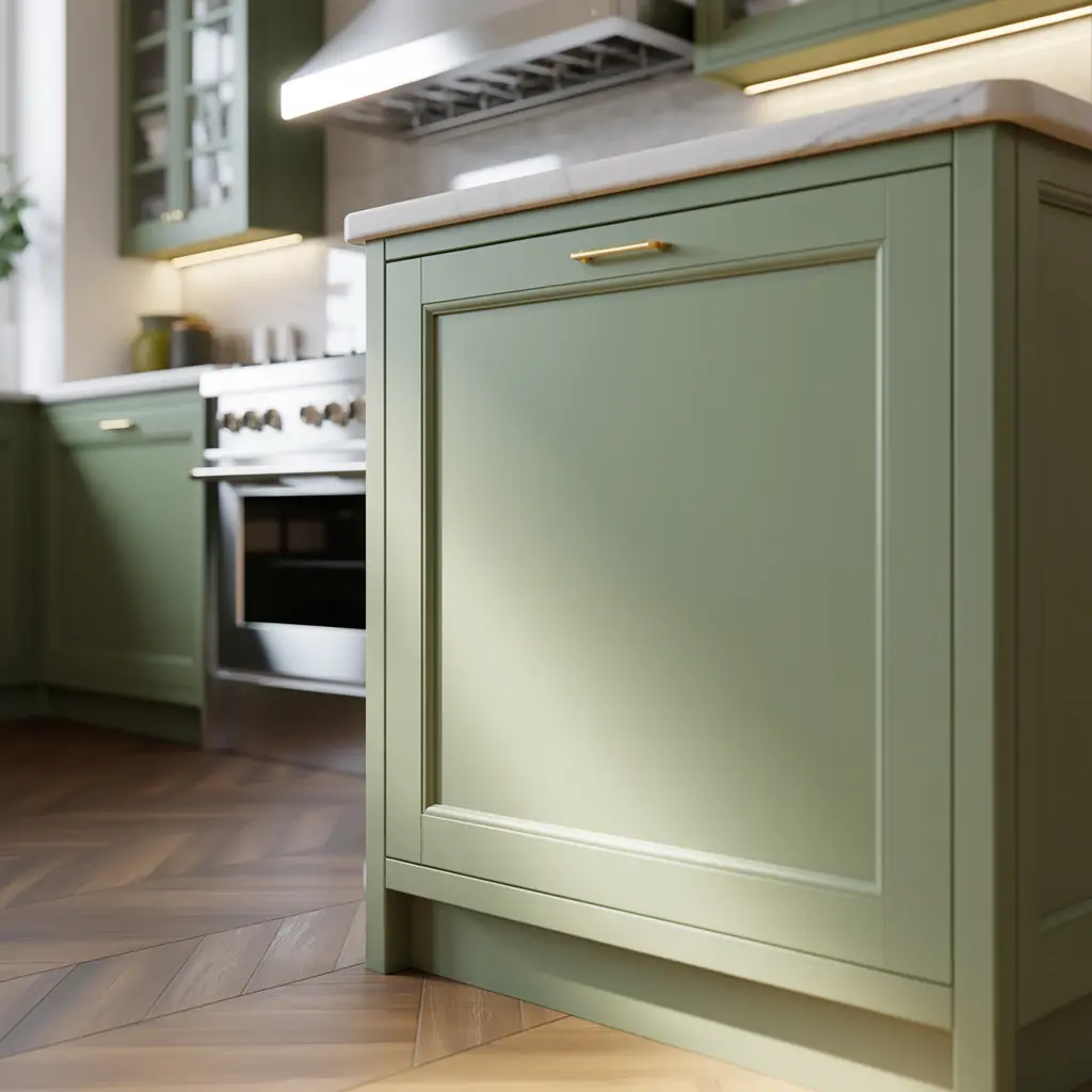 Sage Green Kitchen Cabinet