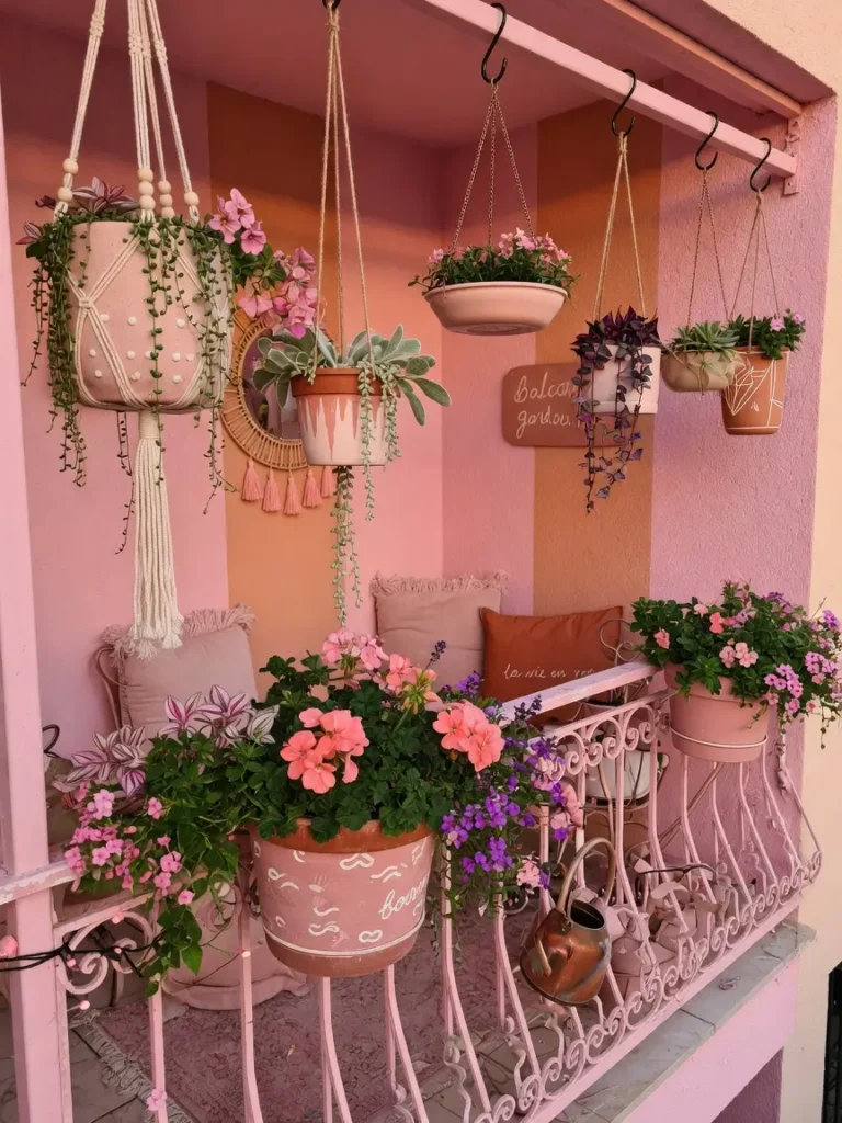 Pink Balcony Decor Ideas