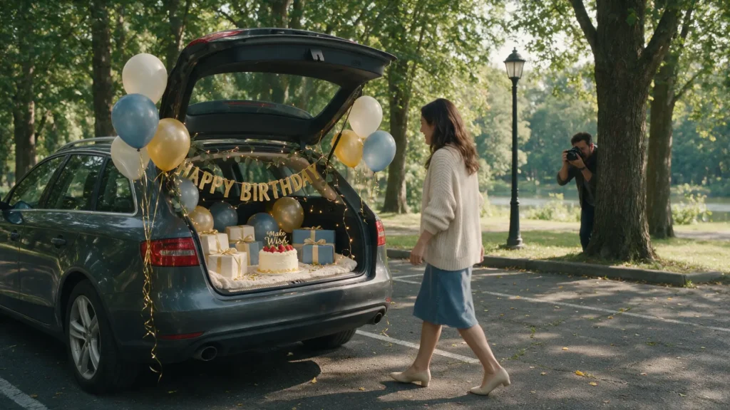 Romantic Car Trunk Birthday Surprise