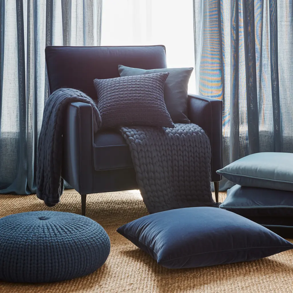 Moody Navy Home Decor