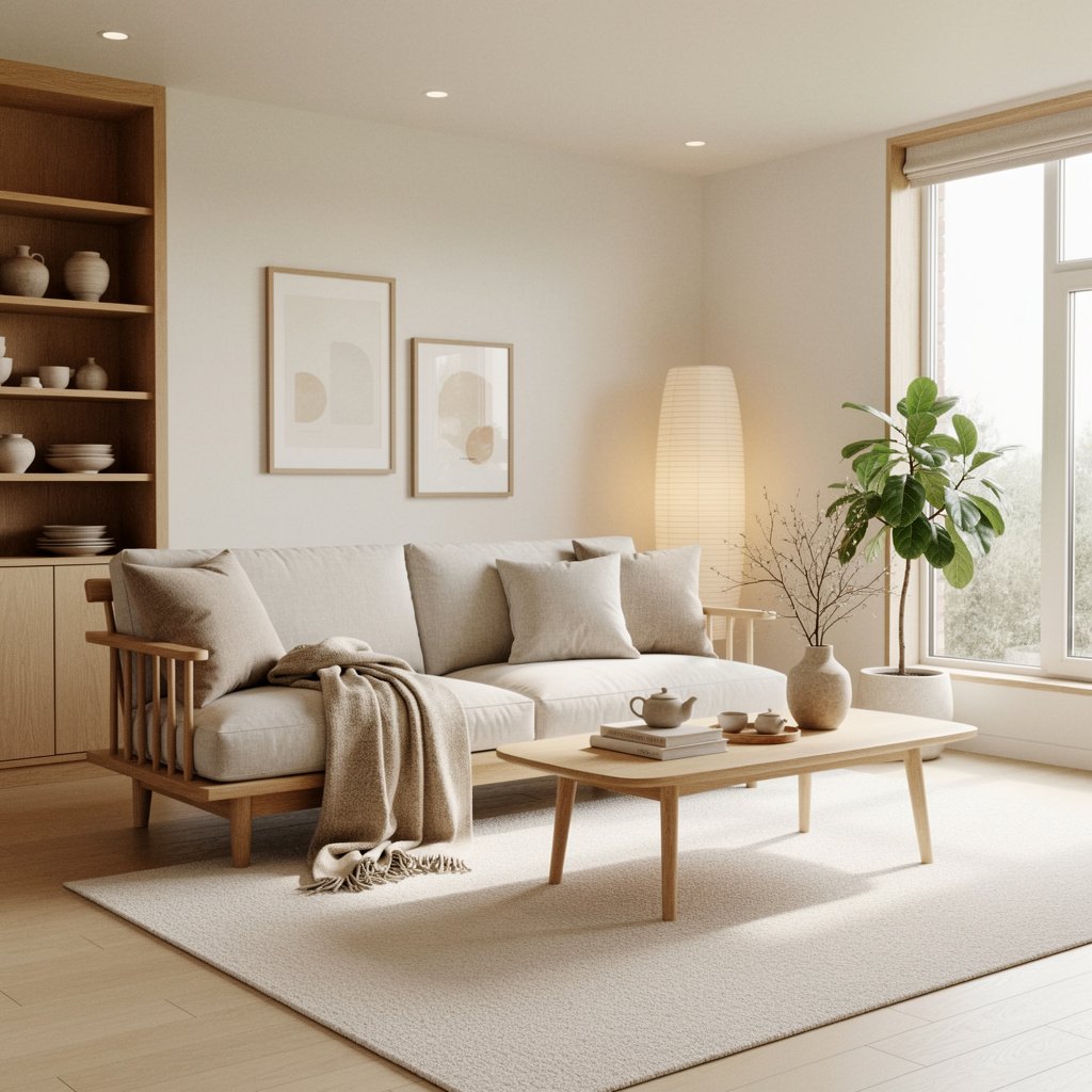 Japandi Cozy Living Room