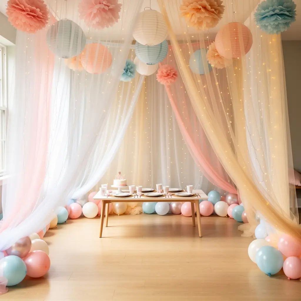 Dreamy Indoor Birthday Decoration