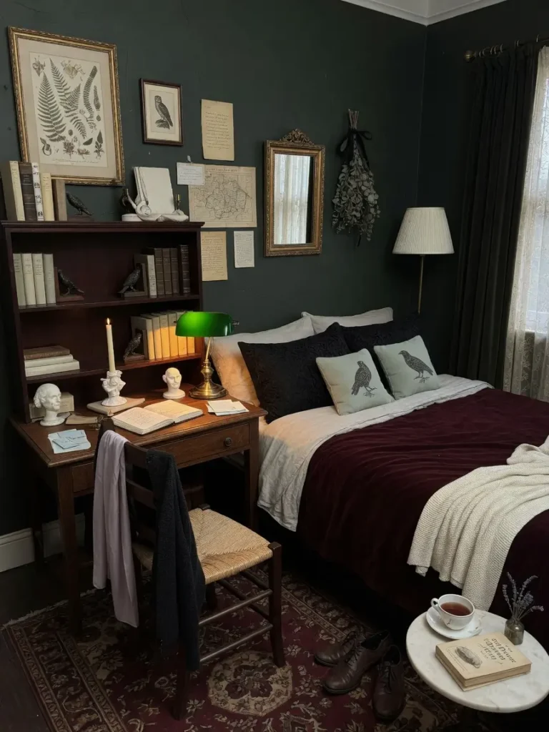 Dark Academia Bedroom