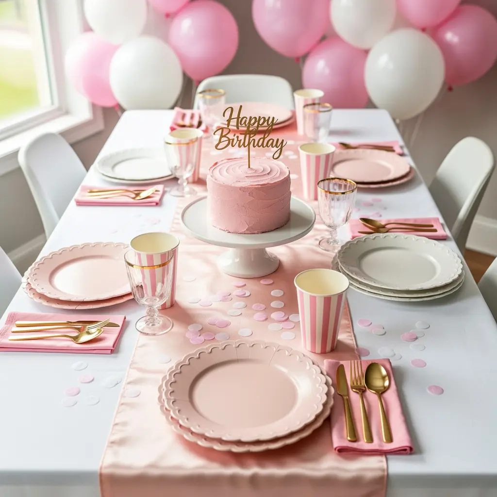 Pink Birthday Party Decoration