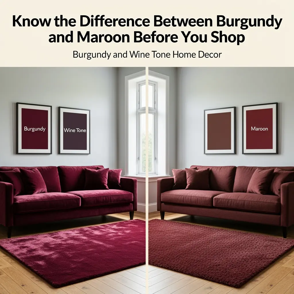Burgundy and Wine Tone Home Decor