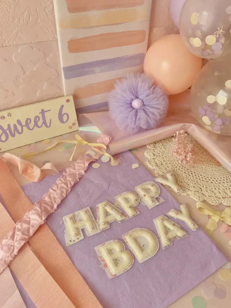 Pastel Birthday Room Decor