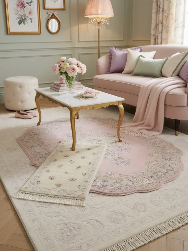 Elegant Girly Living Room